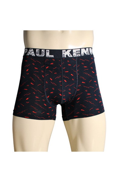 KENN PAUL Erkek Desenli Pamuklu Lüks Boxer | Yumuşak Kumaş | Rahat Boxer