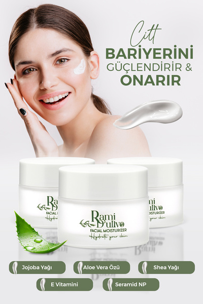 Rami Dulivo Seramid İçeren Nemlendirici Yüz Kremi 50 ml – Cilt Bariyeri Onarı...