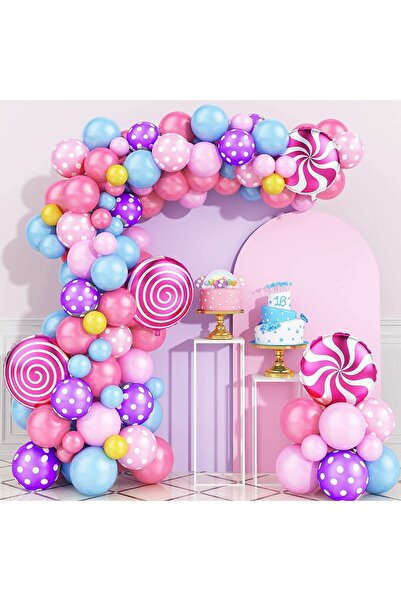 Baloane Vesele Arcada Baloane Aniversare Fetita Multicolore 99 buc ARC67