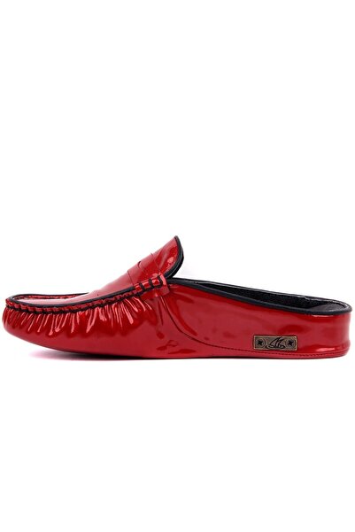 SailLakers - Γνήσιο δέρμα Κόκκινες Γυναικείες Παντόφλες 109-557-X