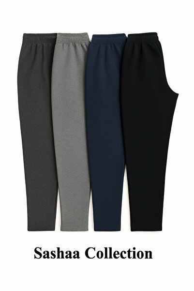 Sashaa Collection Colanți negri de iarnă unisex - Set de 4 antracit, afumat, ...