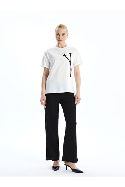 LC Waikiki Crew Neck Floral Women's T-Shirt