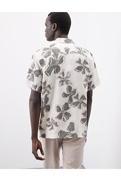 Marks & Spencer Çiçek Desenli Kısa Kol Gömlek