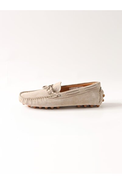 Dufy Bej Erkek Süet Loafer Ayakkabı