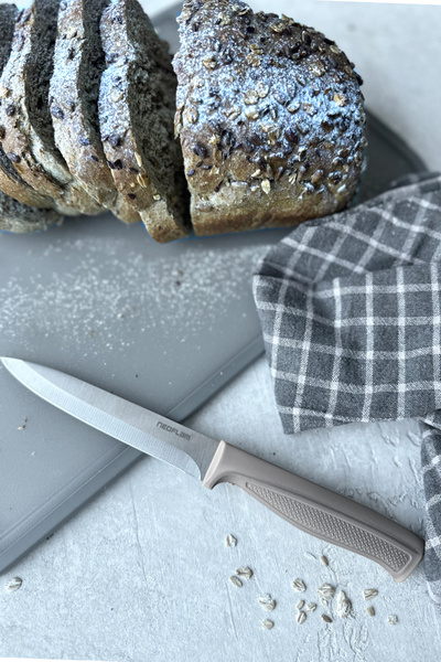 NEOFLAM Fika Mıcroban Çok Amaçlı Bıçak Gri 13cm