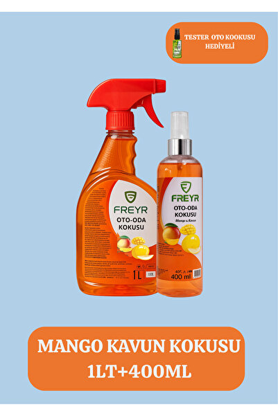 FREYR Mango Kavun Oto Parfümü 1lt-400ml Sprey Araç Oda Ortam Kokusu