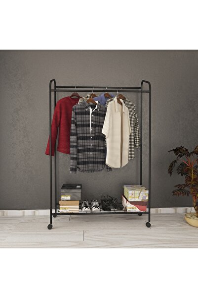 Metallica Concept Tekerlekli Armin Askılık Konfeksiyon Askılığı Ayaklı Tekerl...