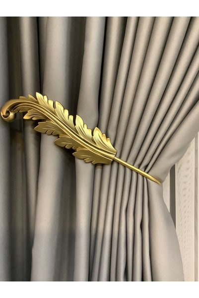 Generic Brand Uky Double Curtain Binding Apparatus Leaf U Renso Gold
