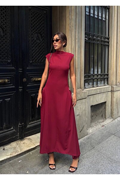 Diemmood Women's Padded Maxi Dress