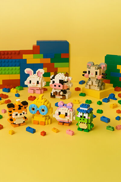 Nandy Home Cow Model Character Figure 3D Building Toys