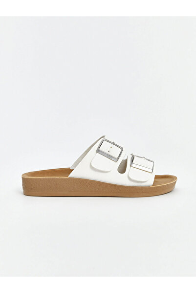LC Waikiki New Season Double Strap Buckle Women's Slippers - S5Hp66Z8