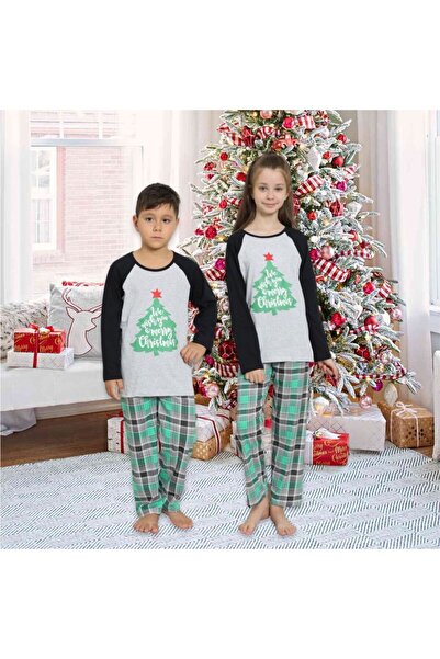 Intisimo Pijamale pentru copii, fete/băieți, temă de Crăciun, Crăciun fericit - 4-5 ani