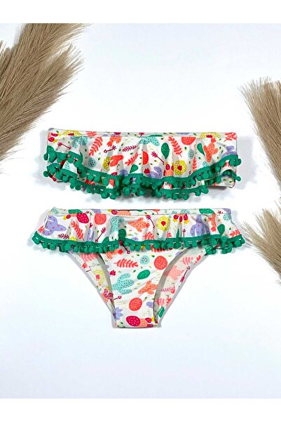 Intisimo Μαγιό, Δύο τεμαχίων, Για Κορίτσια, Πράσινο/Λευκό - Μέγεθος 4 6-9 μηνών