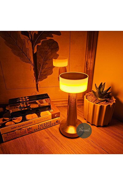 urzsmell ALTIN RENK Denver Dokunmatik Masa Lambası Gold Renk 3 Modlu U.R.Z.S....