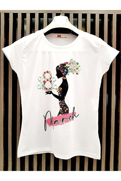 Intisimo Tricou damă, 8 March, alb - L