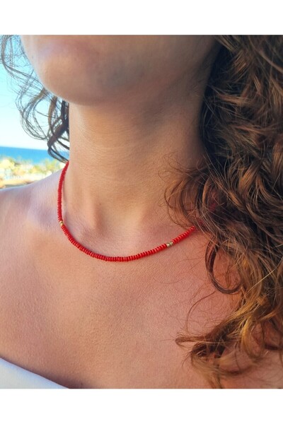 NEMOR STUDIO Coral Natural Stone Necklace |   Energy & Vitality