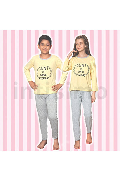 Intisimo Pijamale pentru copii, fete/băieți, bluză + pantaloni lungi, Colecți...