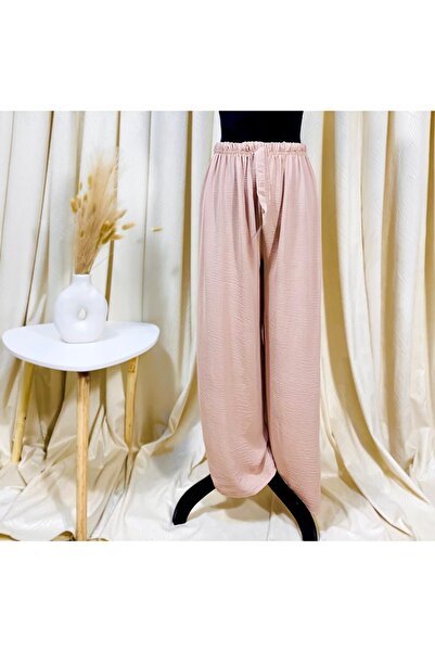 Intisimo Spring-Summer Wide Leg Pants, Powder Pink
