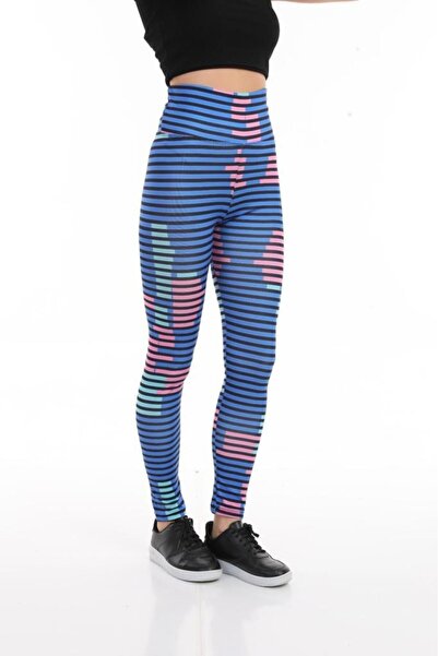 Intisimo Colanți sport cu talie înaltă, slimfit, albastru deschis - XL