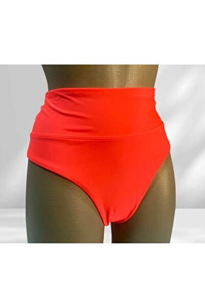Intisimo Swimsuit Briefs, High Waist, Brazilian, Neon Orange - 38