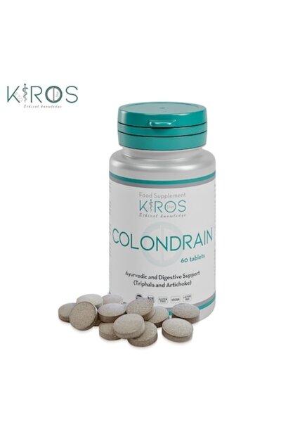 Kiros Diet COLONDRAIN, Supliment Pentru Digestie, Detoxifiere Și Sănătate Intestinală, 60 Comprimate