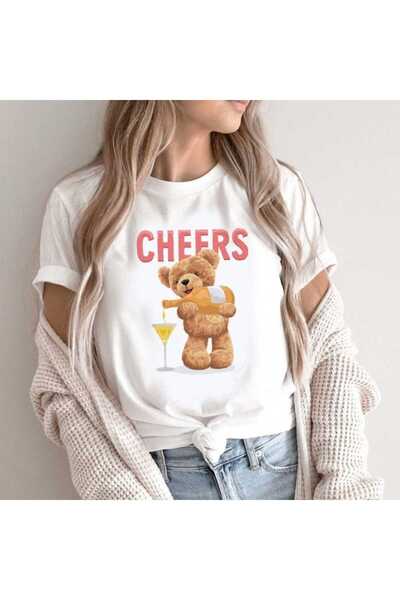 Intisimo Tricou damă, bumbac, Cheers, alb - L