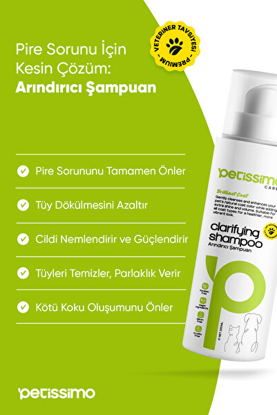 Petissimo Care Arındırıcı Kedi Şampuanı - Pire Parazit Kene Karşıtı Kedi Şampuanı - 200 ml