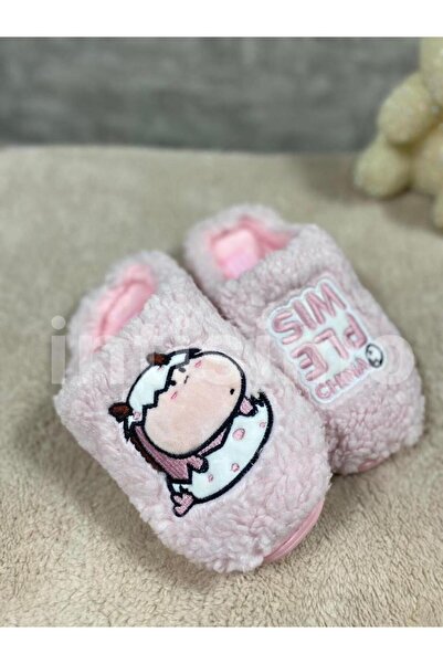 Intisimo Papuci de casă pentru copii, cu desene animate, călduroși, roz - 33