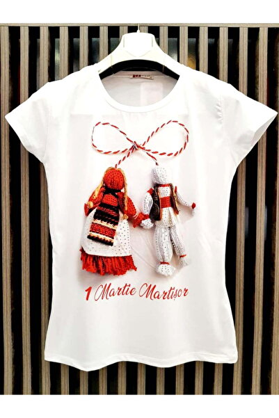 Intisimo Tricou damă, 1 Martie, Mărțișor, Alb/Multicolor - XL