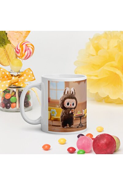 Intisimo Cană ceramică, LABUBU, culoarea castanelor și cacao, 330ml