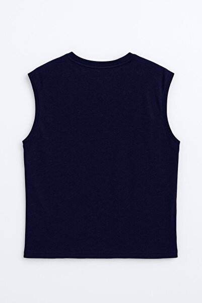 MARKAPIA Ανδρικό μπλουζάκι με λαιμόκοψη μηδέν μανίκι 100% βαμβάκι