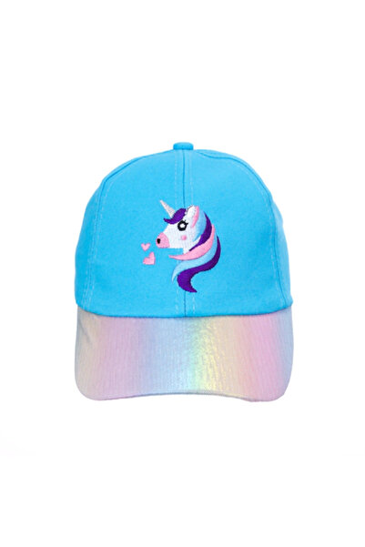 Intisimo Șapcă pentru fete, Unicorn, Albastră