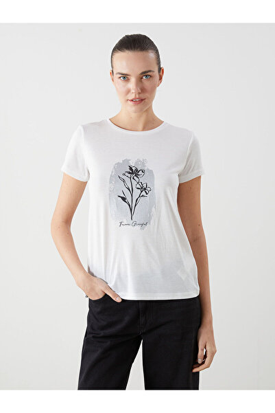LC Waikiki New Season Crew Neck Floral Women's T-Shirt - S5J718Z8