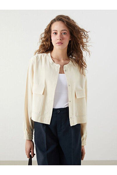 LC Waikiki Jachetă clasică pentru femei LCWAIKIKI cu gâtul rotund