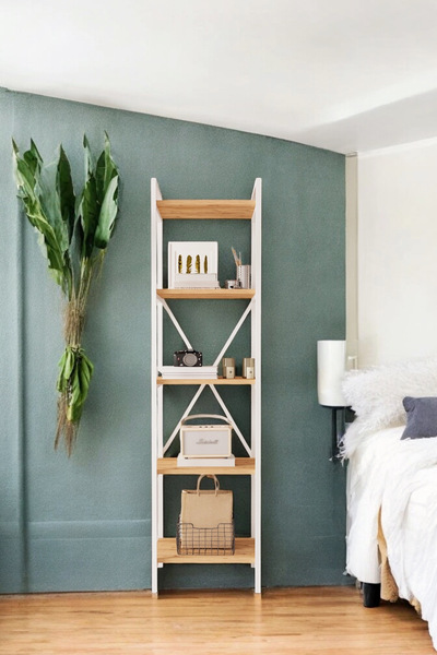 Mobitopya Nilamu Çam 45 Cm Kitaplık, Metal Aksamlı, Organizer, Ofis, 45*170*34 Cm