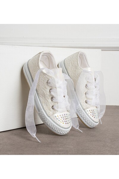 Surpie Shoes Pantofi ocazionali pentru fete, (NUMĂRUL 21-30 ESTE ILUMINAT) Pantofi pentru copii din dantelă