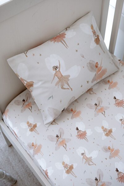 NOU Ballerina Fairies Baby Elastic Sheet Set (80X140+15) - Fairy Garden