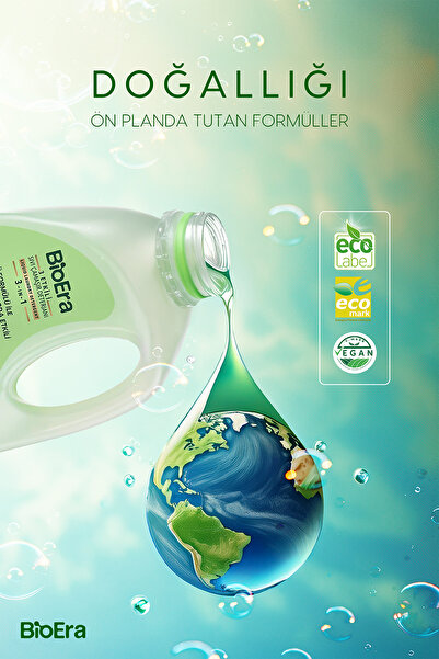 BioEra 3 Etkili, Leke Çıkarıcı, Renkli & Beyaz, Kalıcı Kokulu Sıvı Çamaşır Deterjanı 1500ml, 50 Yıkama
