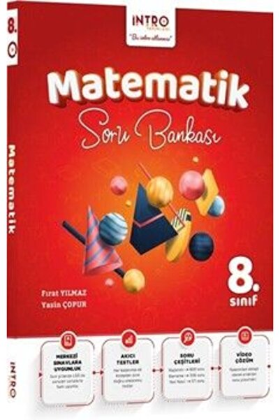 İntro Yayınları İntro Yayınları 8. Sınıf Matematik Soru Bankası