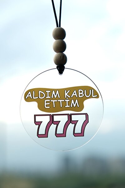 Balkhoon Aldım Kabul Ettim 777 Dikiz Aynası Süsü Araba Süsü Hediyelik Eşya