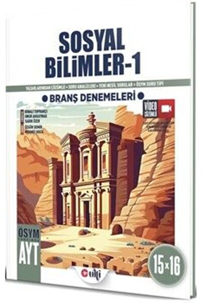 Ulti Yayınları Ulti Yayınları AYT Sosyal Bilimler 1 15 x 16 Branş Denemeleri