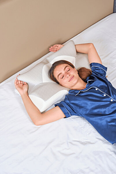 MA'DEMUR Ortopedik Visco Yastık Ergonomik Yastık 64x38x12,5 cm