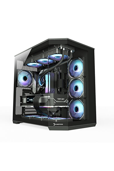 GamePower WarCry Edge 1x Black Fan Type-C Gaming Kasa