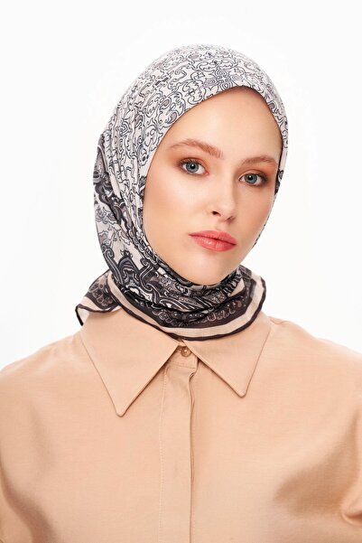 MOISCARF Eternite Baroque Superior Soft Eșarfă pătrată cu model etnic Bitter Brown