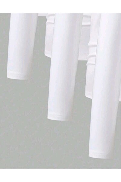 Entel Long Sleeve White 5-Piece Unisex School Children's Tshirt