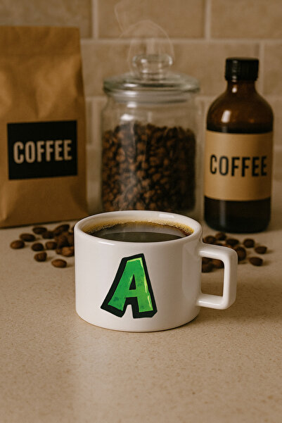 TREND YANKI Letter Printed Coffee Cup