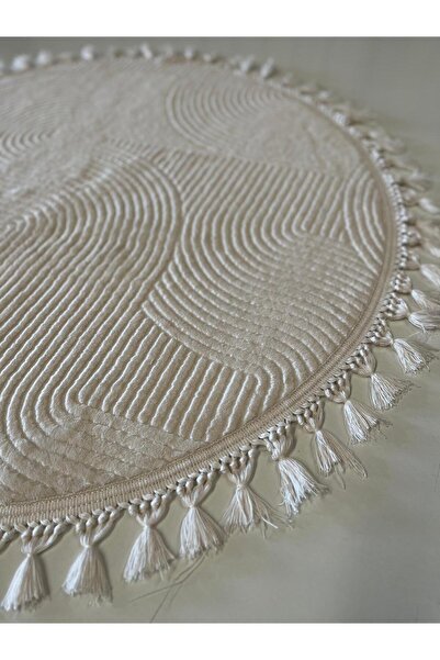 Merinos Rölyef Örgü Saçaklı Joy Kaymaz Taban Oda Salon Koridor Mutfak Halı