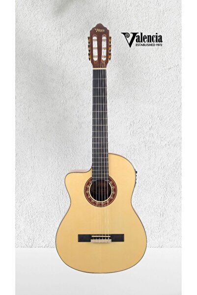 VALENCIA Vc304cel Elektro Klasik Solak Gitar