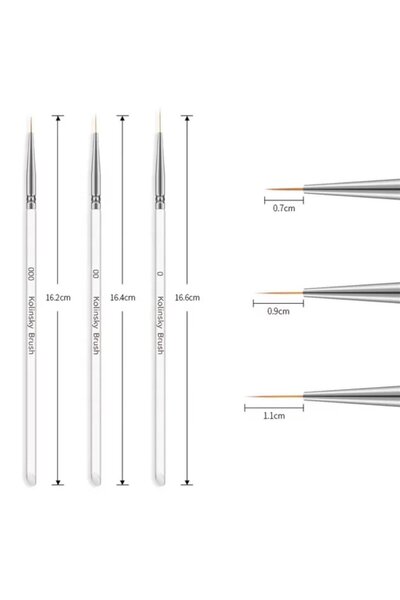 Pinpai Nail Art çizim fırça seti (C113)
