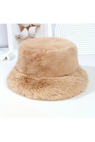 Axesoire 14623-1 Peluş Camel Kalpak Şapka